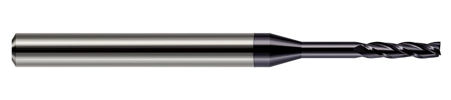 Picture of Harvey Tool 13712-C3 Dia 4.75mm LOC 1.1250 OAL3.00 End Mill Standard Flute Standard Helix Carbide AlTiN Single End Square Sharp